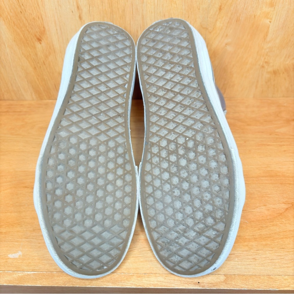 Vans Sk8-HI Old Skool Men 7 Women 8.5 Gray Tan Suede Canvas Skate Shoes Unisex - Picture 8 of 9